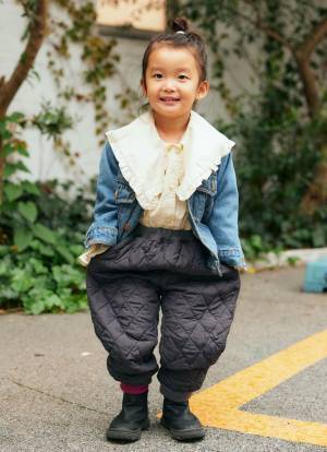 親子リンクのまさにお手本♡ デニムジャケット×ブーツが今っぽい！ | HugMug