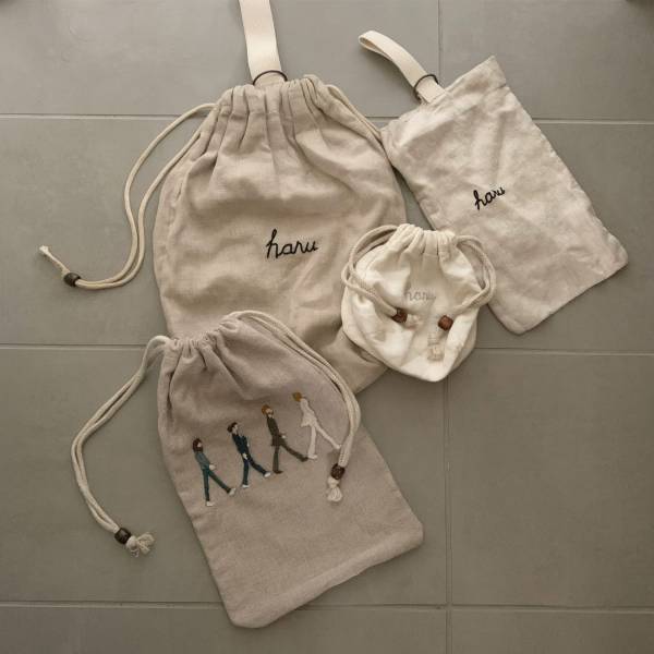 不器用でもできた！我が家の通園・通学グッズはリネン×刺繍で手作り♪ | HugMug