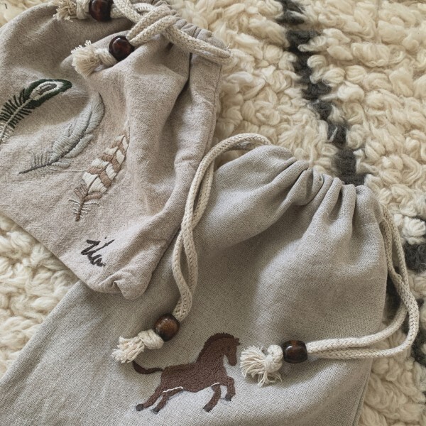 不器用でもできた！我が家の通園・通学グッズはリネン×刺繍で手作り♪ | HugMug