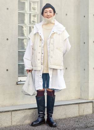 『GU』のニットトップスが優秀！古着アウターをオンすれば即おしゃれ見え | HugMug