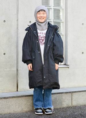 『GU』のニットトップスが優秀！古着アウターをオンすれば即おしゃれ見え | HugMug