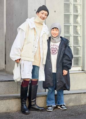 『GU』のニットトップスが優秀！古着アウターをオンすれば即おしゃれ見え | HugMug