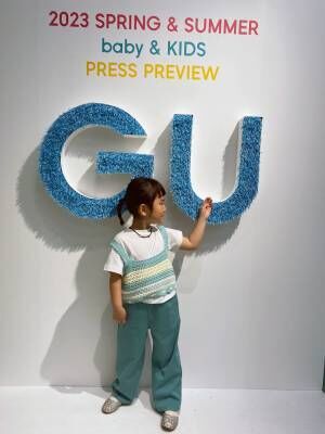 【GU】キッズ春夏展示会レポ！どこよりも早く春夏の新作で女の子コーデ組みました♪ | HugMug