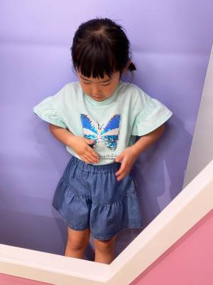 【GU】キッズ春夏展示会レポ！どこよりも早く春夏の新作で女の子コーデ組みました♪ | HugMug