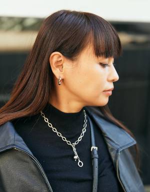 レザージャケットで辛口リンクコーデ。デニムも揃えてなかよし度アップ！ | HugMug