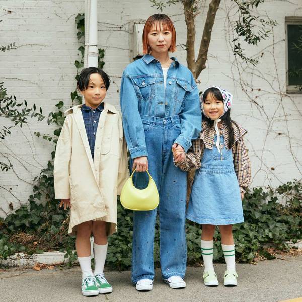 春のリンクコーデはデニム推し！【デニムリンクコーデ９選】 | HugMug - 親子で楽しむファッションやライフスタイル情報を届けるママメディア