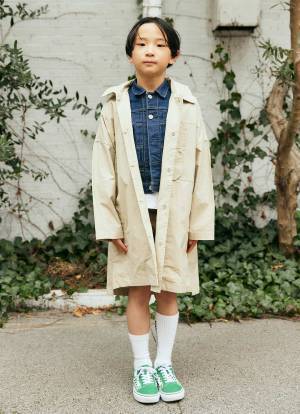 デニム好き親子のなかよし春コーデ。ママの『GU』ジャケットが超優秀！ | HugMug