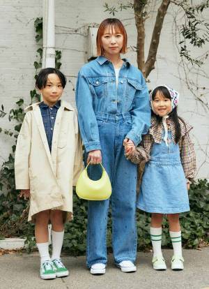 デニム好き親子のなかよし春コーデ。ママの『GU』ジャケットが超優秀！ | HugMug