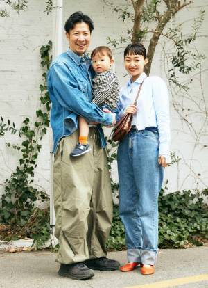 今すぐ真似したいファミリーリンクコーデ！シャツ×古着パンツでおしゃれ度爆上げ♪ | HugMug