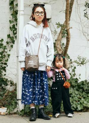 おしゃれママに教わる古着MIXコーデ♡ リボンやお花でガーリーに！ | HugMug