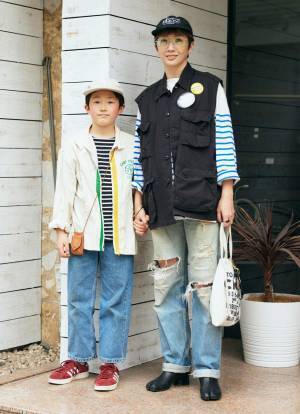 『ユニクロ』のボーダートップスが超優秀！ 古着デニムと合わせておしゃれ度アップ♪ | HugMug - 親子で楽しむファッションやライフスタイル情報を届けるママメディア