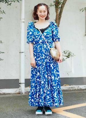 『ZARA』の柄ワンピがめちゃかわ♡ 親子でポップな夏コーデ！ | HugMug - 親子で楽しむファッションやライフスタイル情報を届けるママメディア