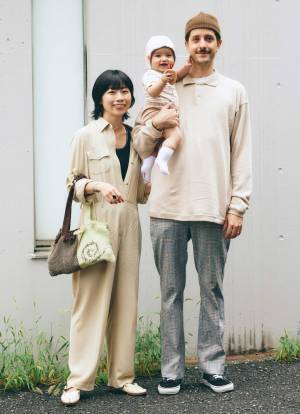 ヴィンテージMIXでおしゃれ度爆上げ。ベージュでつくるファミリーリンクコーデ♪ | HugMug