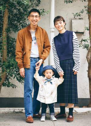 『ユニクロ』を使ったおしゃれキッズ発見！家族で秋の正統派コーデ♪ | HugMug