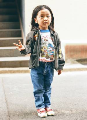 ヴィンテージMIXコーデのまさにお手本！デニム×プリントTがやっぱり定番♡ | HugMug