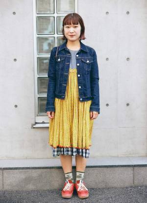 デニムのおしゃれな着こなし術♡ 柄ものを投入してハッピーに！ | HugMug