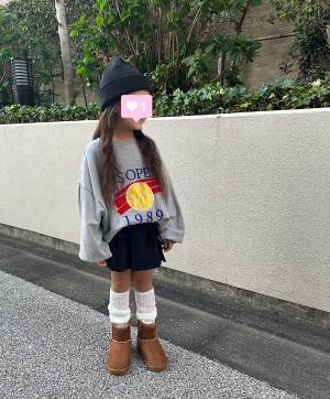 【GU】で購入！キッズのムートンブーツで今どきスタイル！ | HugMug