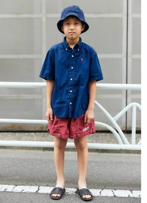 ヴィンテージはこう着る！レッド×ブルーでリンクしたおしゃれ親子♡ | HugMug