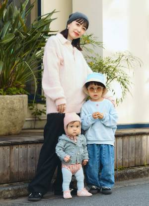 海外子ども服の着こなし術は！？ピンク×ブルーをリンクしたおしゃれ親子♡ | HugMug