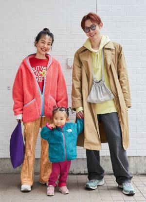 おしゃれファミリーのカラフルコーデ♪ハッピームード全開で寒さを撃退！ | HugMug