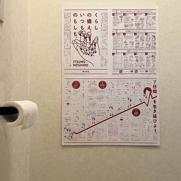 無料ダウンロード【無印良品】イラストで知る防災対策「くらしの備え。いつものもしも。」 | HugMug