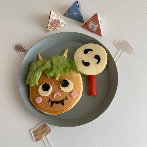 不器用でもできる！【節分】簡単ホットケーキデコレーション | HugMug