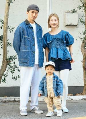 リンクするならやっぱりデニムでしょ♡ おしゃれファミリーの春コーデ | HugMug