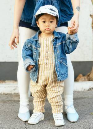 リンクするならやっぱりデニムでしょ♡ おしゃれファミリーの春コーデ | HugMug