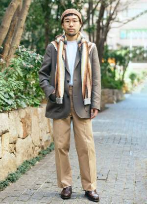 ベージュのグラデーションコーデがおしゃれすぎ！ 春ニットで気分アップ♪ | HugMug