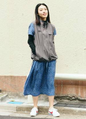 プチプラMIXのフレンチシックコーデ！ブルーをシェアして爽やかに | HugMug