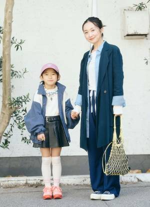 古着×プチプラの技ありコーデ必見！親子でブルーをシェア♪ | HugMug