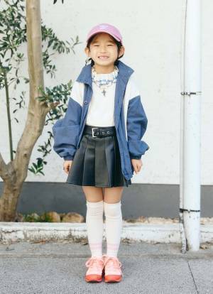 古着×プチプラの技ありコーデ必見！親子でブルーをシェア♪ | HugMug