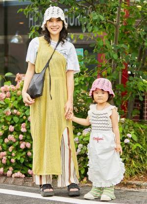 ママのハンドメイド帽子がおしゃれすぎ！プチプラMIXのキッズコーデもめちゃかわ♡ | HugMug