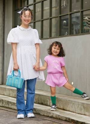 古着ワンピが可愛すぎ！ おしゃれ親子の甘口カジュアルコーデ♡ | HugMug