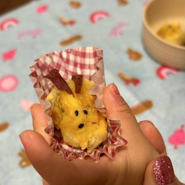 お月見にぴったり！子どもとつくる簡単かわいいうさぎのスイートポテト | HugMug