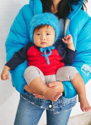 ヴィンテージMIXコーデがおしゃれすぎ！鮮やかブルーで親子リンク | HugMug