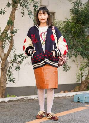 古着好き家族の冬コーデがめちゃかわ！ポップなアイテム使いが◎ | HugMug