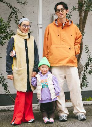 古着MIXコーデがおしゃれすぎ！ビタミンカラーでハッピーな家族コーデ | HugMug