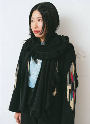 古着好き親子の冬コーデがおしゃれすぎ！ブラック×ブルーで仲良しリンク | HugMug