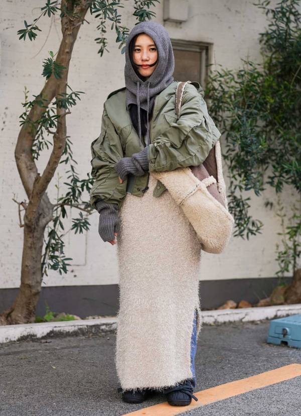 キッズの古着MIXコーデが可愛すぎ！小物と素材で冬ムードを満喫 | HugMug