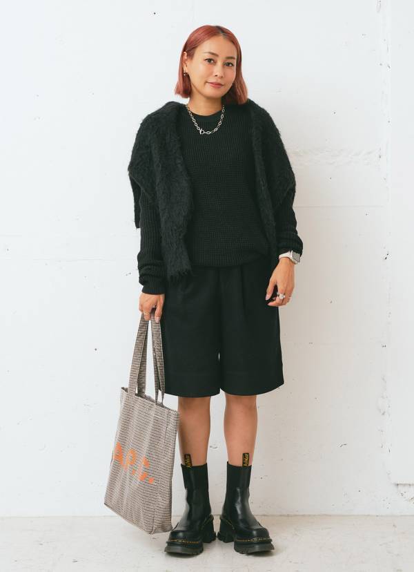 『ユニクロ』のハーフパンツが超優秀！親子でブラックリンクコーデ | HugMug