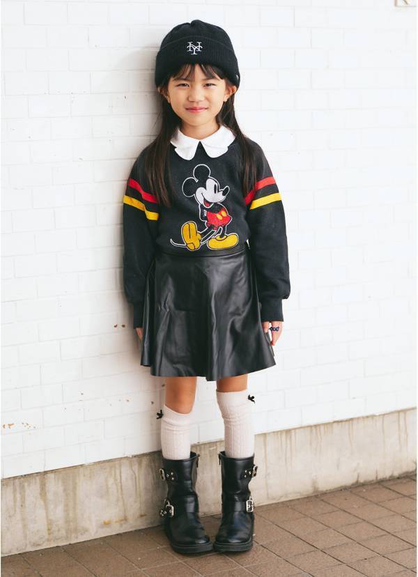 古着×ZARAが最強！おしゃれ親子の甘辛MIXコーデ | HugMug