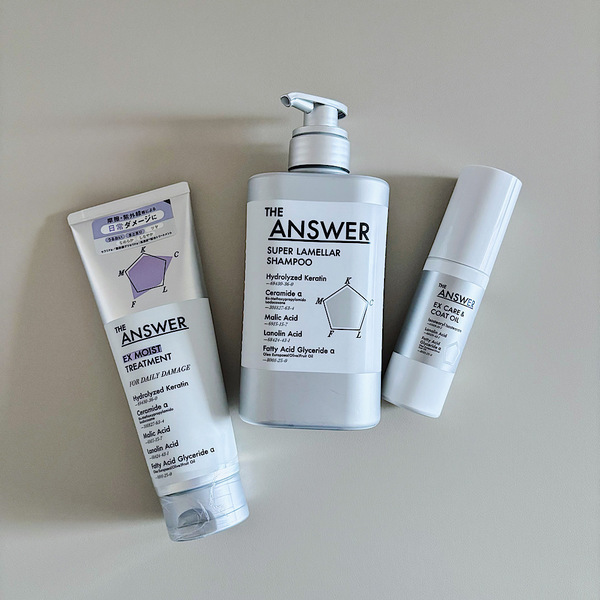 【花王が100年研究】世界初！美髪５大必須成分配合のシャンプー＆トリートメント『THE ANSWER』がスゴイ | HugMug