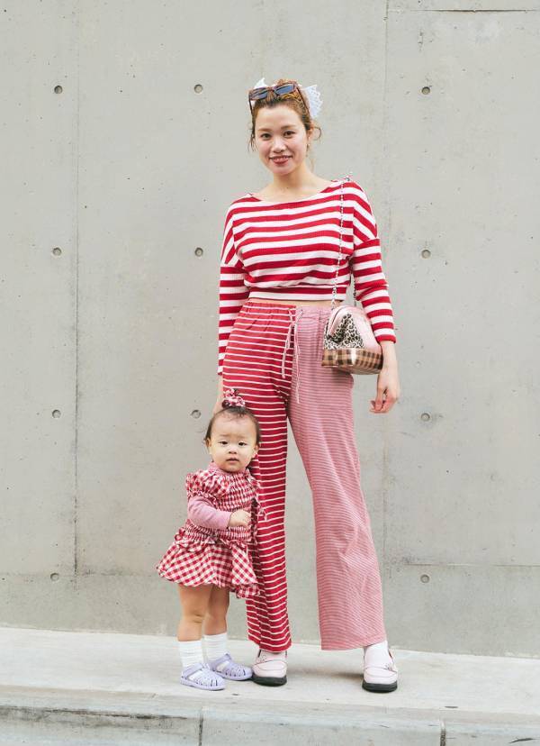 【春のカラーリンクコーデ決定版】親子で赤をまとってハッピーに | HugMug