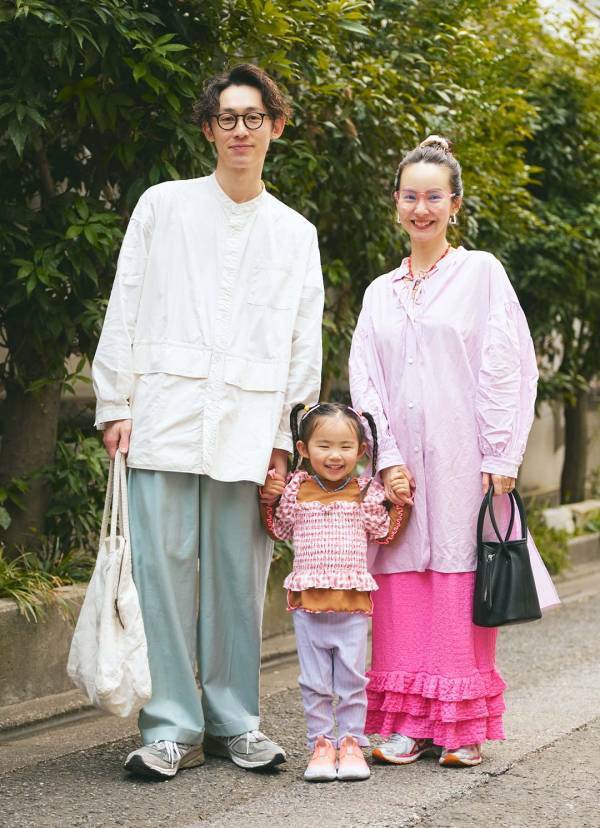 【おしゃれファミリーのお花見コーデ】ピンクで春ムード満開に♪ | HugMug