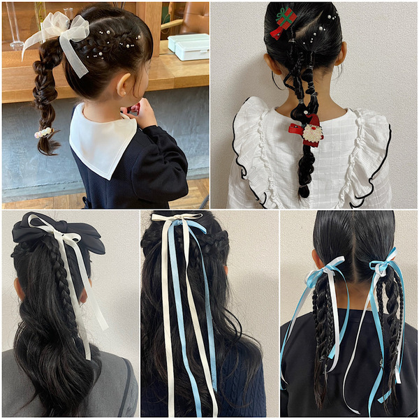 簡単なのにキチンと見え【入園＆入学式】100均アイテムで女の子のヘアアレンジ | HugMug