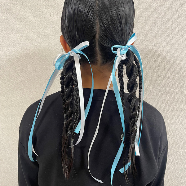 簡単なのにキチンと見え【入園＆入学式】100均アイテムで女の子のヘアアレンジ | HugMug