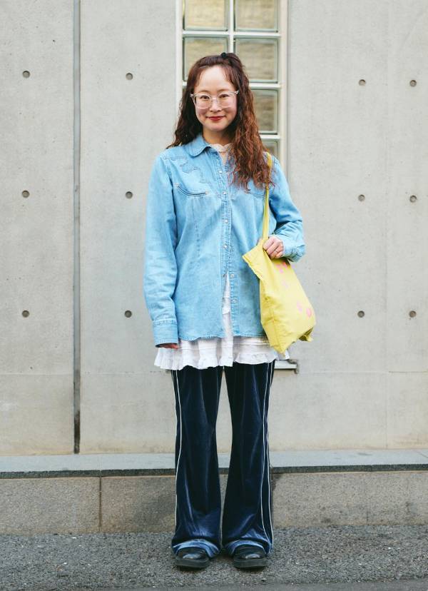 古着×プチプラのデニムコーデ！ レース使いでおしゃれ度爆上げ | HugMug