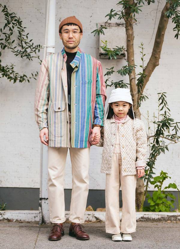 パパのカラージャケットがおしゃれすぎ！淡カラーで親子リンク | HugMug