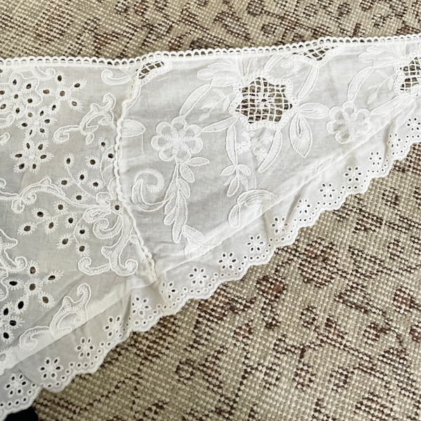 【3coins】“コットンレースバブーシュカ”がめっちゃ使える！アレンジ術&amp;コーデ紹介 | HugMug